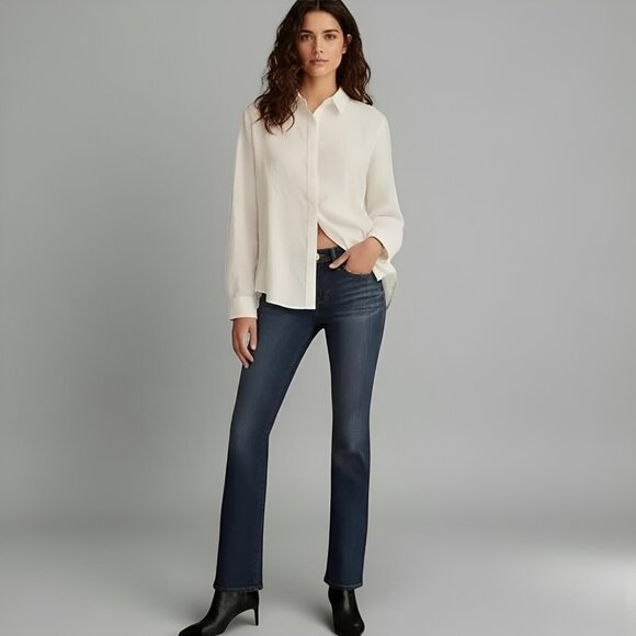 Lucky Brand Mid-Rise Sweet Boot Jeans Dark Wash 24W (Runs Big) - Picture 2 of 13